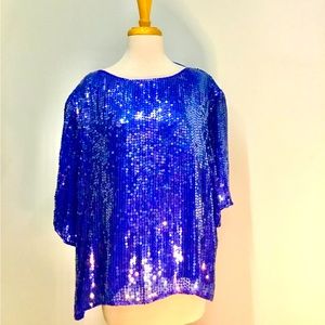 Silk Sequined Top